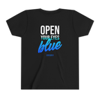 Open Your Eyes Blue Youth Tee