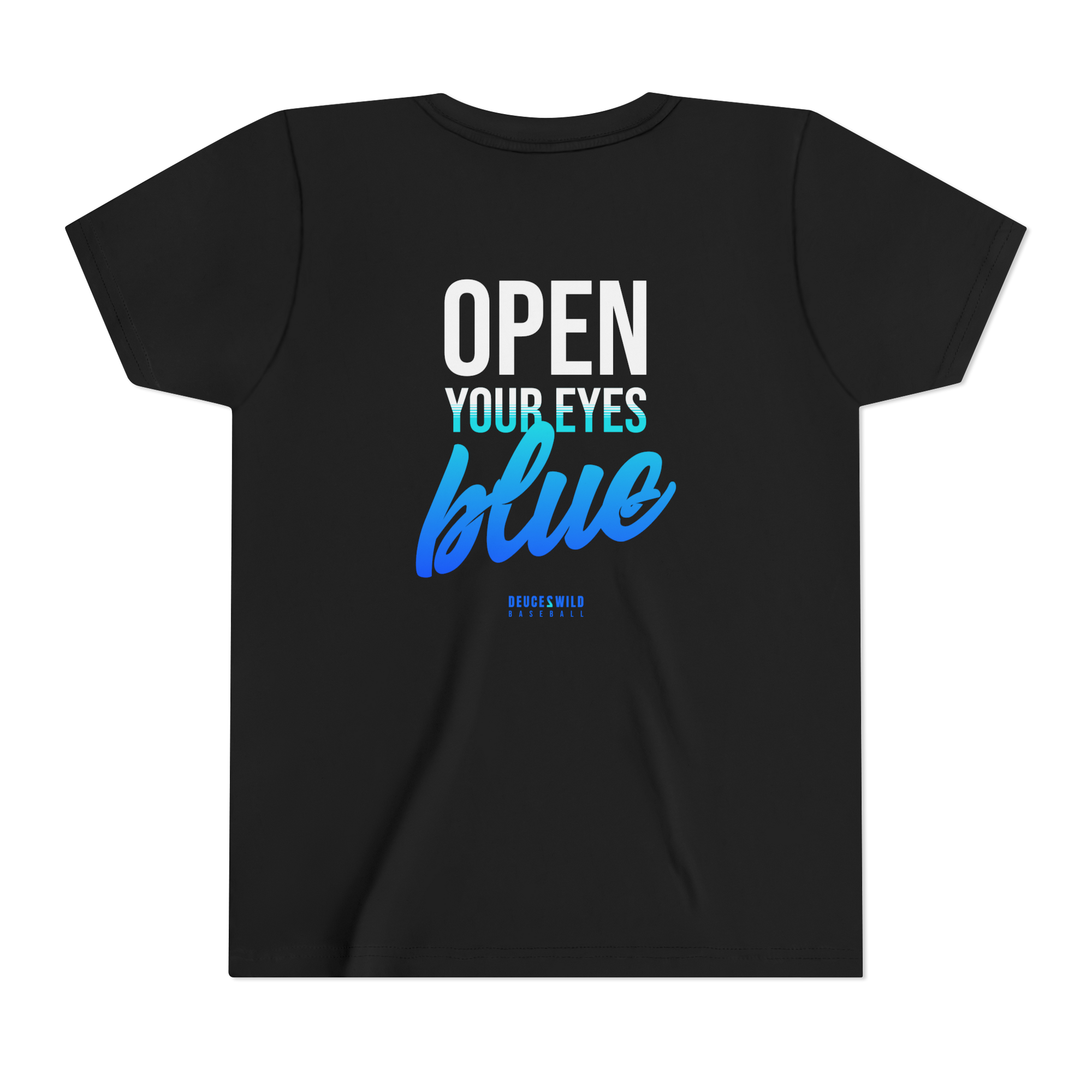Open Your Eyes Blue Youth Tee