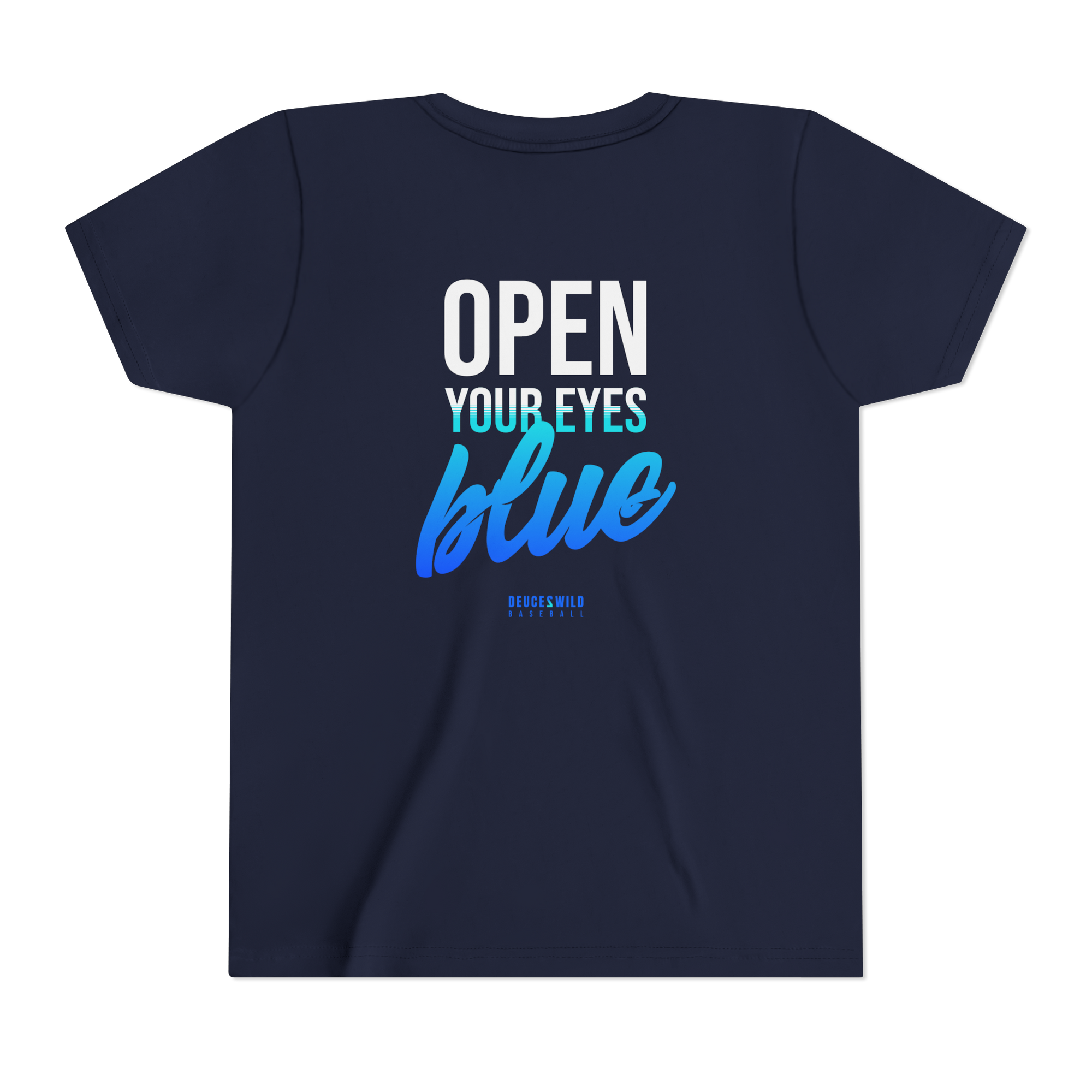 Open Your Eyes Blue Youth Tee